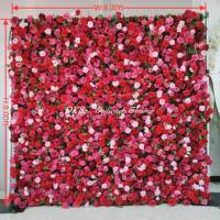 Panneaux muraux de fleurs artificielles modernes et réalistes en soie rose, imperméables et faits à la main, pour la décoration de fond de fête de la Saint-Valentin