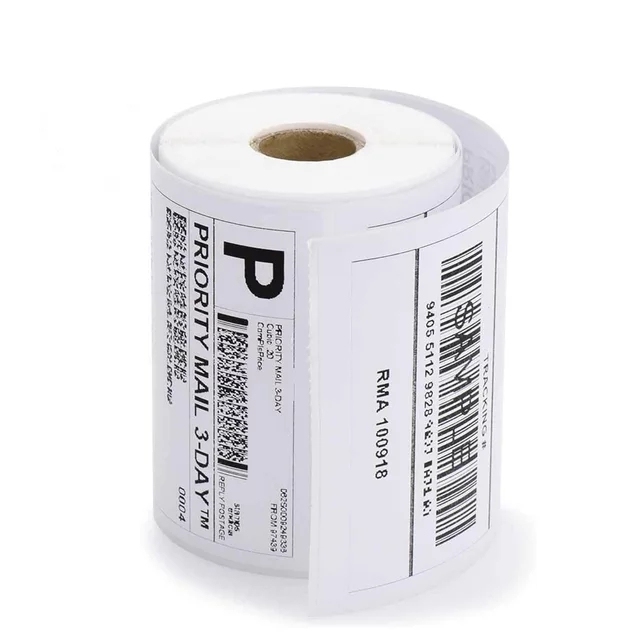 Factory Sale 4 X 6 Inch Direct Blank Shipping Label Roll Barcode A6 Printer Thermal Paper 100x150mm Waybill Sticker