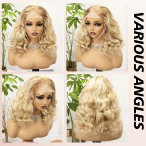 FH P613/18 Rubio hinchable ondulado Remy cabello suelto 4x4 Virgen pelucas delanteras de encaje humano pelucas delanteras de encaje proveedor - Product Image 3