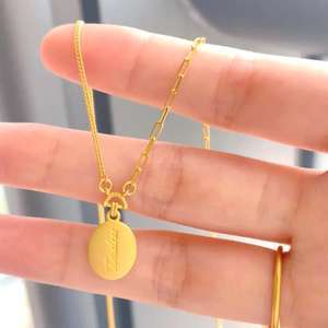 My Live Stories Nuova Serie Piccola Gemma Gialla AB Stile Fashion Versatile Collana di Lusso Accessibile per la Fidanzata - Product Image 2