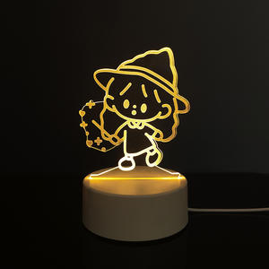 Lampe de nuit 3d Illusion Acrylique Tableau Panda Lapin Animal mignon <span class=keywords><strong>Veilleuse</strong></span> Moins cher Astronaute doraemon Led Duck <span class=keywords><strong>Hello</strong></span> <span class=keywords><strong>Kitty</strong></span> Night Lamp - Product Image 4