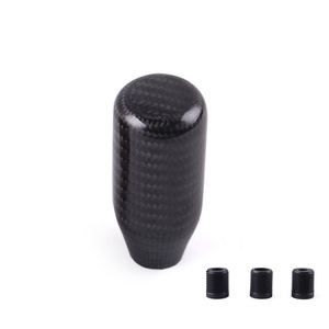 Carbon Fiber Gear <b>Shift</b> <b>Knob</b> 76mm Length 37mm Diameter Lightweight Car Modification Part - Product Image 4