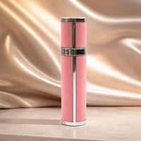 Flacon pulvérisateur rechargeable de 10 ml, design à tête plate, récipient intérieur en verre, anti-fuite, atomiseur de voyage, impression de logo personnalisée