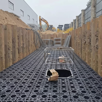 WANLIHE RM-864 Modules de réservoirs souterrains de stockage d'eau de pluie 100m³ à 95% de vide, en PP, pour drainage et contrôle des inondations urbaines en jardin