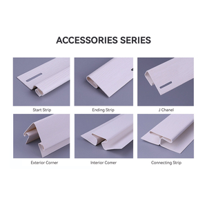 Panneau de bardage extérieur en PVC imitation <span class=keywords><strong>bois</strong></span>, installation facile, imperméable, ignifuge, surface anti-UV, pour hôtel, villa - Product Image 4