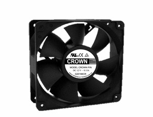 Ventilateur axial DC Crown 12038 T1 pour la protection - Product Image 3
