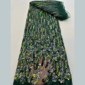 Nhà Máy Giá Blush <span class=keywords><strong>Net</strong></span> thêu phi ren vải Sequins đính cườm buổi tối Ren Vải cho phụ nữ - Product Image 4