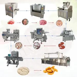 Hnoc Burger Maken Vis Burger Patty Maker Vorm Machine Kleinschalige Nugget En Patty Productielijn