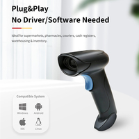 Escáner de Códigos de Barras 1D/2D y Lector de Códigos QR USB con Cable HC-708 para Supermercados y Tiendas Minoristas - En Stock
