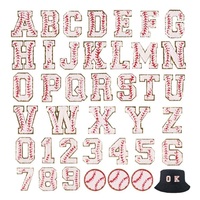 Prix d'usine en stock – Patchs chenille personnalisables à thermocoller, 26 lettres de l'alphabet, chiffres, pour loisirs créatifs, blancs