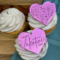 Décoration de gâteau en acrylique pour la Saint-Valentin, lèvres et cœur d'amour