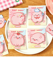 Blocs-notes créatifs pour étudiants, blocs-notes mignons en forme de cochon rose, notes autocollantes kawaii pour enfants
