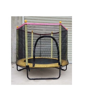 Mini trampoline rond avec filet de protection pour enfants, usage domestique, modèle <span class=keywords><strong>Kaluen</strong></span> K-45, capacité 70 kg, trampolines intérieurs/extérieurs, parcs d'attractions - Product Image 4