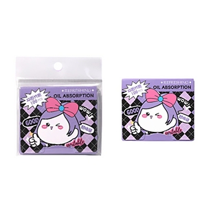 Étiquette privée 100 pièces papier facial absorbant l'huile Portable papier de contrôle de l'huile papier absorbant pour peau <span class=keywords><strong>grasse</strong></span> miroir et bouffée - Product Image 5