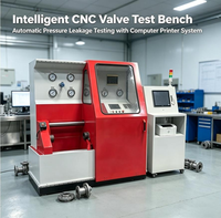 Banc d'essai intelligent CNC pour vannes, machine automatique de test de pression et de fuites avec système d'impression informatique
