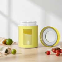 Bocaux en verre hermétiques anti-odeur 3oz 4oz pour bourgeons de fleurs, givrés, à l'épreuve des enfants avec couvercle grossissant