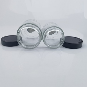 Vente en gros de pots en verre à large ouverture ronds transparents pour mousse et confiture, 100 ml, 150 ml, 280 ml, 380 ml, 500 ml - Product Image 6