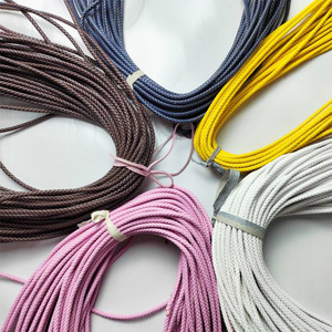 Cordon en cuir de 5 mm, tressé super fin, vente en gros, pour bracelets, colliers, fabrication de cordons DIY, fournisseur pour fabricants - Product Image 2