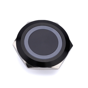 19mm 22mm 25mm 30mmshort cơ thể đẩy nút chuyển đổi 1NO momentary cơ thể màu đen không thấm nước chiếu sáng RGB LED kim loại nút nhấn - Product Image 5