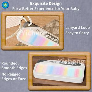 NUEVO <span class=keywords><strong>Piano</strong></span> de Juguete con Pantalla Táctil Rainbow Light para Niños, Teclado Electrónico Portátil de 13 Teclas, Juguetes Musicales de Aprendizaje Temprano para Niños Pequeños, CE - Product Image 3