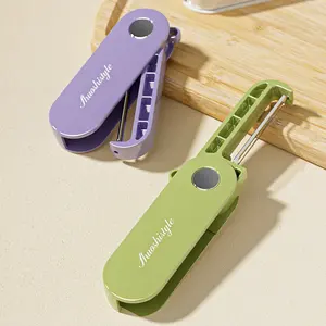 Outil de peler les fruits, éplucheur de fruits, nouveau modèle en PC durable, manuel, multifonctionnel, portable, pliable, lame en acier inoxydable, outil de cuisine - Product Image 2