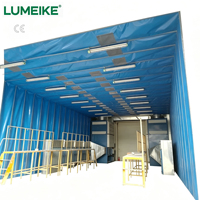 Cabine de ponçage et de meulage à faible bruit et à fort débit d'air, salle de dépoussiérage pour ligne de retouche automobile