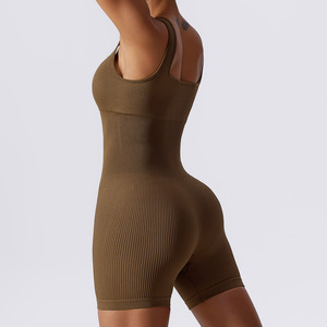 Mono de una pieza y camiseta sin mangas con almohadillas cómodas para el pecho, pantalones cortos, para mujer y embarazadas, al por mayor, tallas grandes - Product Image 5