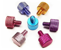 Fabricant de vis à oreilles personnalisées vis à oreilles anodisées m2 m3 m5 m6 vis à oreilles moletée en laiton aluminium