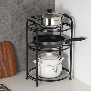 Modern Kitchen Rectangle Storage Towel <b>Rack</b> Standing Type Double Tier Stainless Steel Waterproof Household Floor <b>Rack</b> - Product Image 2