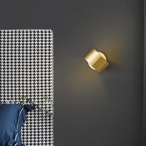 Lámpara de Pared de Estilo Nórdico Totalmente en Cobre para Dormitorio, Luz LED Moderna de Lujo, Diseño Minimalista para Hotel, Villa, Pasillo, Sala de Estar - Product Image 3