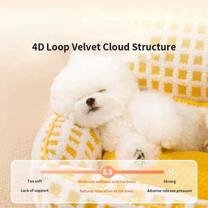 Luxus wasch bar rutsch fest flauschig gemütlich Plüsch Winter warm Haustier Katze Hund Schlaf bett Kapuze Abdeckung Donut Höhle Honig bett - Product Image 5