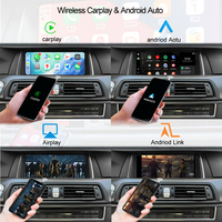 Radio Mobil Stereo Player 12,8 Inci Qualcomm 8 Core 2400*900 Carplay Android Auto Untuk BMW F10 F07 Layar Sentuh Navigasi