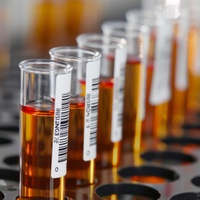 Étiquettes autocollantes cryogéniques pour flacons en verre, avec code-barres, pour l'identification et la recherche, résistantes aux températures de -196°C, pour congélateur