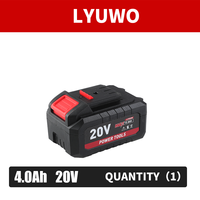 LYUWO Lot de 2 batteries lithium-ion 20V 6.0AH avec indicateur de niveau de charge, compatibles Dayi, pour outils électriques sans fil, perceuses, garantie 1 an