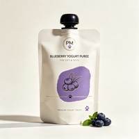 Sachet souple imprimé sur mesure avec bec verseur, emballage alimentaire en plastique refermable résistant à l'humidité pour friandises pour animaux de compagnie