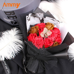 Ramo <span class=keywords><strong>de</strong></span> <span class=keywords><strong>rosas</strong></span> <span class=keywords><strong>de</strong></span> flor <span class=keywords><strong>de</strong></span> jabón Ammy <span class=keywords><strong>de</strong></span> <span class=keywords><strong>claveles</strong></span> y <span class=keywords><strong>rosas</strong></span>, otras decoraciones <span class=keywords><strong>de</strong></span> boda, regalo <span class=keywords><strong>de</strong></span> San Valentín para mujer - Product Image 2
