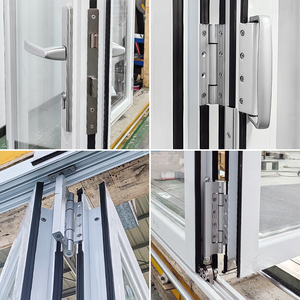 <span class=keywords><strong>Porte</strong></span> pliante extérieure à 4 panneaux, <span class=keywords><strong>porte</strong></span> pliante extérieure insonorisée à rupture <span class=keywords><strong>de</strong></span> pont thermique, <span class=keywords><strong>porte</strong></span> pliante à haute sécurité avec verrou multipoints - Product Image 4