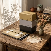 Boîtes à fentes personnalisées de luxe pour demoiselles d'honneur, avec revêtement UV, recyclables, rectangulaires, à couvercle magnétique, emballage cadeau pour bougies