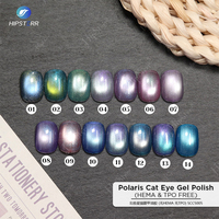Gel magnétique pour ongles Cat Eye Polaris Shimmer sans HEMA ni TPO, gel magnétique pour ongles Cat Eye, gel magnétique pour ongles coloré à faire tremper, UV LED, OEM