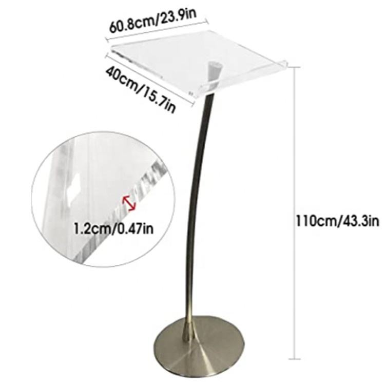Portable Acrylic Podium Lectern for Presentations & Churches ...