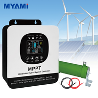Contrôleur solaire éolien hybride hors réseau MYAMi, régulateur de charge MPPT automatique 12/24/36/48V pour batterie, panneau solaire PV avec fonction de décharge