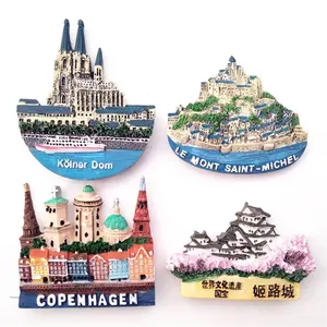 High quality factory custom make resin Fridge Magnets tourism souvenir