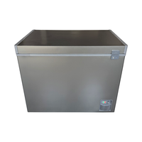 Réfrigérateur CKD SKD de haute qualité, congélateur coffre solaire gris pour la maison, 258L, hors réseau, hybride DC/AC, réfrigérateur solaire avec panneau solaire