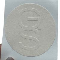 Autocollant en papier texturé haut de gamme personnalisé, vente en gros d'étiquette ronde, autocollant personnalisé avec logo en relief 3d pour emballage