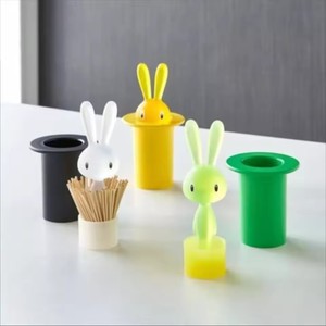 Cartoon Rabbit <b>Toothpick</b> Holder Press Type Self-Lifting Cotton Swab Storage Box Dustproof <b>Toothpick</b> Organizer Dining Table - Product Image 1