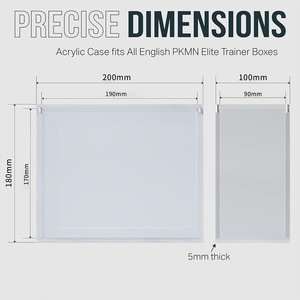 Etb hộp hiển thị hộp nam châm Nắp trường hợp vít lắp ráp đóng cửa acrylic bảo vệ trường hợp phù hợp cho Pokemon - Product Image 4