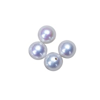 Perles d'eau douce naturelles rondes avec légèrement de légères imperfections, perles de style Edison, perles en vrac