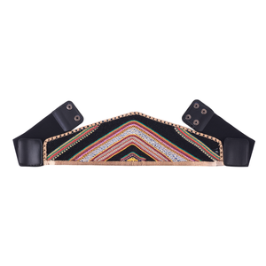 Cintura Angelina Deparis 75x10,5cm in Tessuto Ricamato, Accessorio Moda - Product Image 2