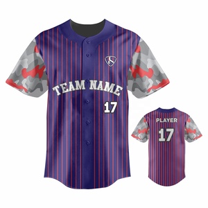 Maillot de baseball personnalisé pour hommes et femmes, respirant, cousu, antibactérien, à séchage rapide, uniforme de sport - Product Image 3