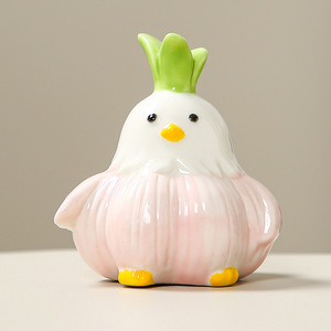 Ceramic Garlic Bird Cartoon Decoration <b>Easter</b> Desk Accessory Single Piece Gift - Product Image 4